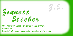 zsanett stieber business card